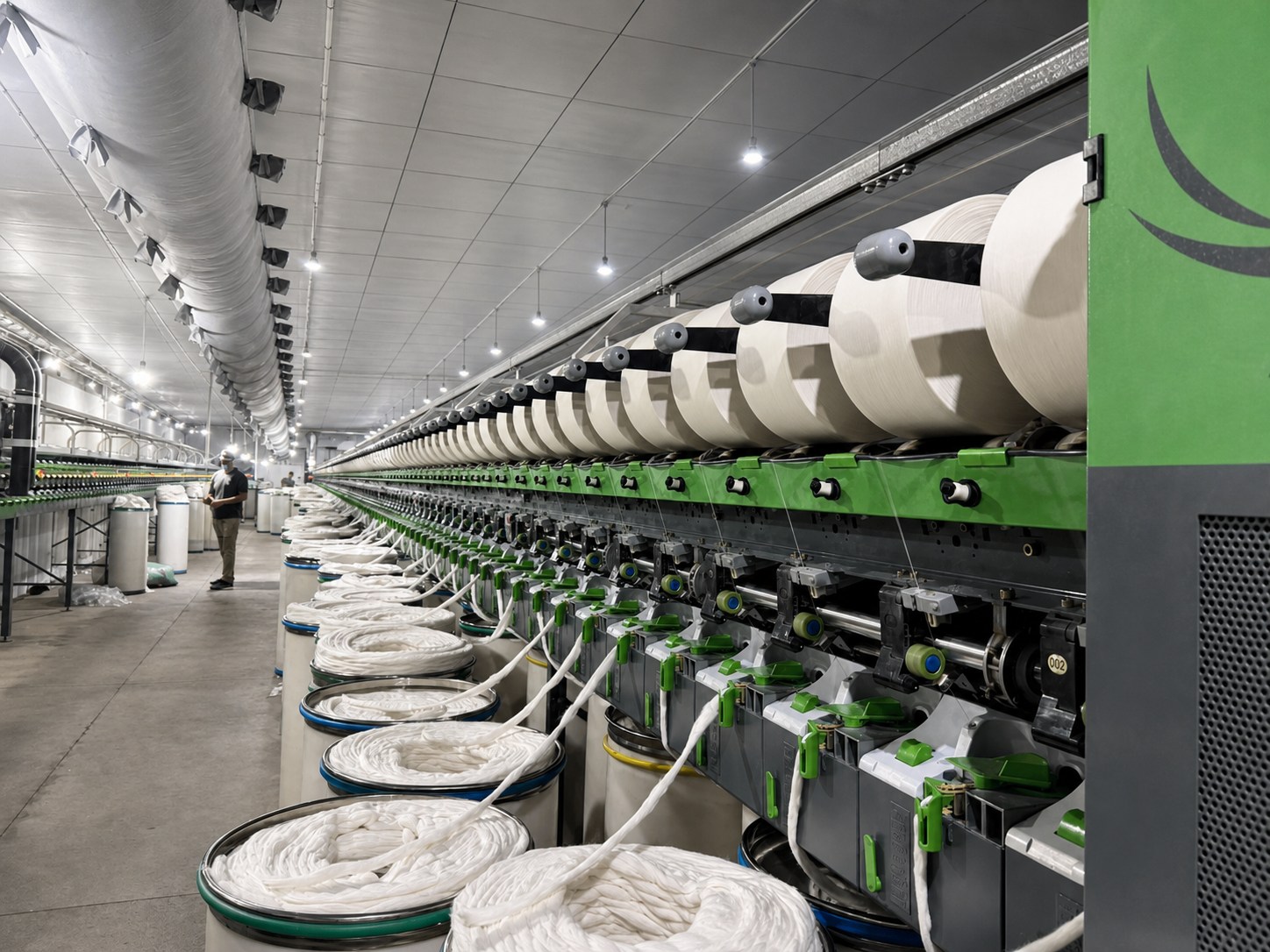 Panda Textile open-end rotor spinning production line